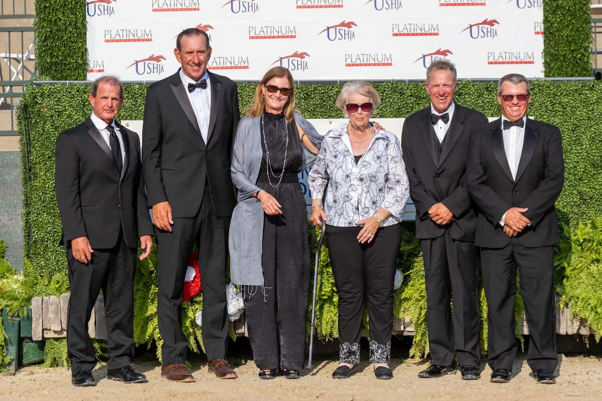 Archie Cox among the judges of the Platinum Performance/USHJA International Hunter Derby Championships 2026 with Chris Wynn, Ginny Edwards, Bobbie Reber, David Biesel, and Troy Hendricks